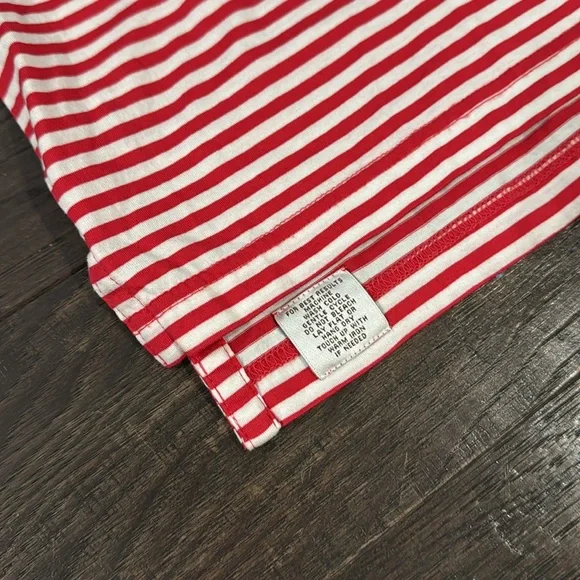 Peter Millar Men’s Polo Shirt Size Medium Red and White Striped - Picture 4 of 7